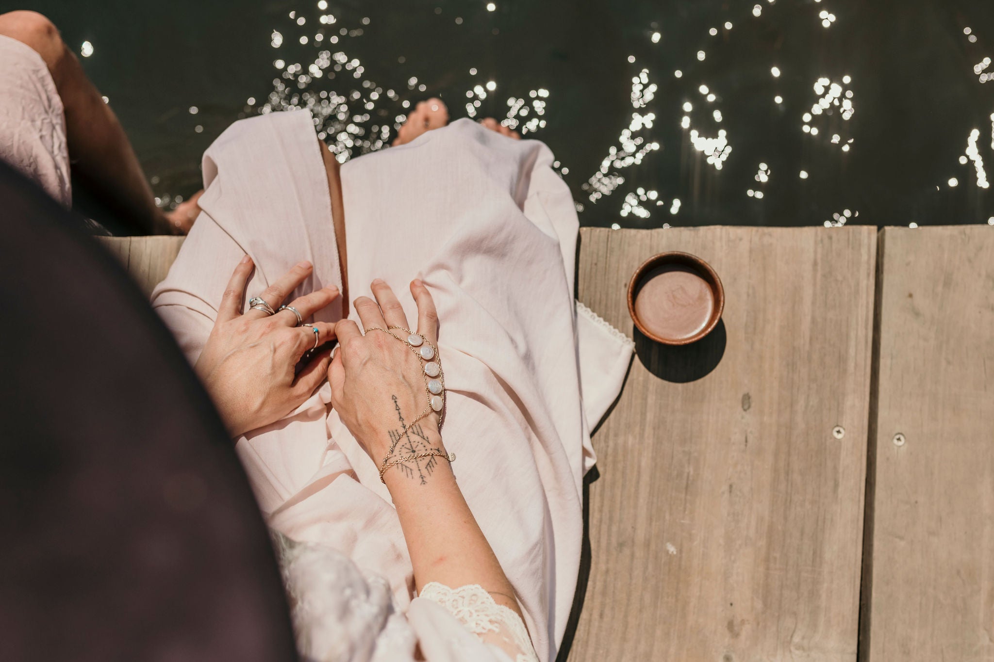 Women with Wild Cacao Coffee Cup