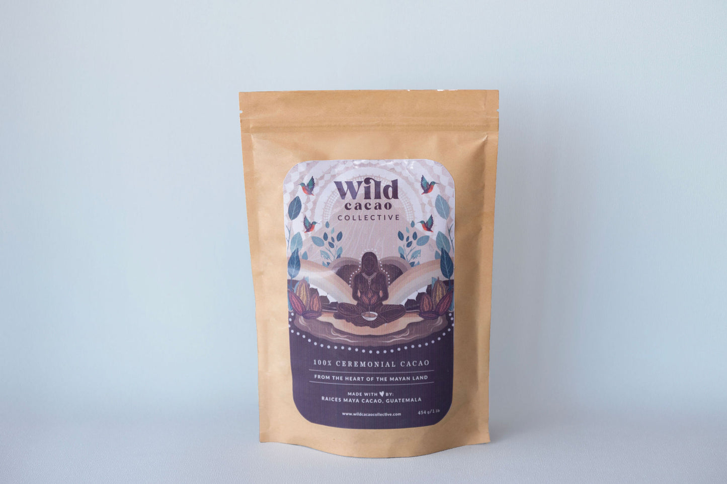 100% Ceremoniell Kakaopulver / Ceremonial Cacao Powder, Maia Raices - 454 gr