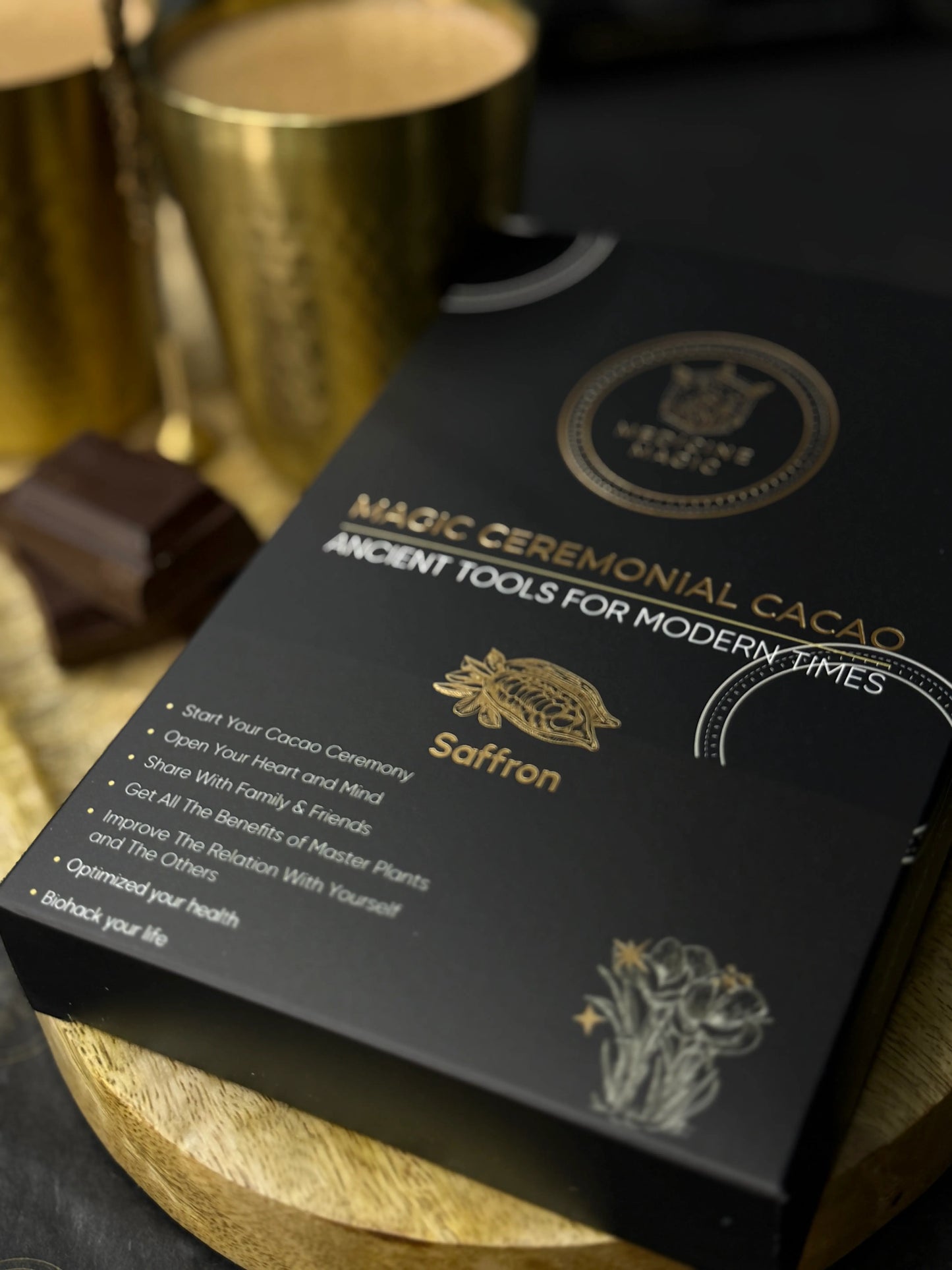 NEW: Ceremonial Cacao Paste with Saffron - 400 gr