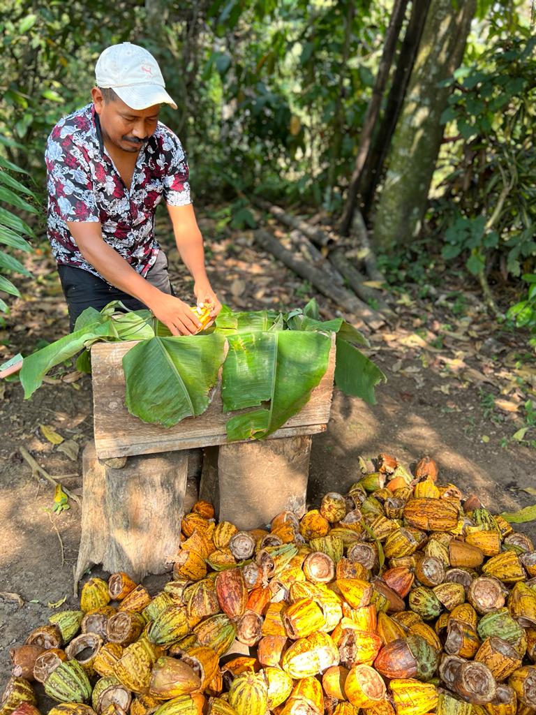 Farmer with Maia Raices