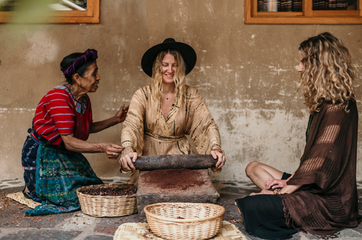Grinding Cacao Beans