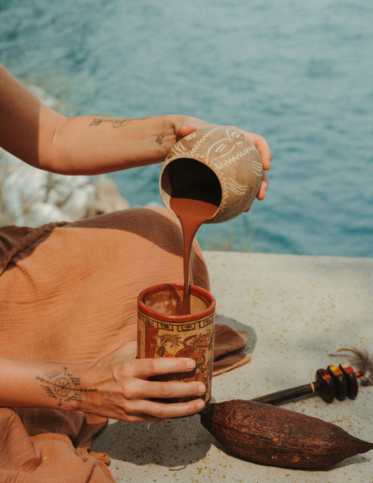 Healthy hot chocolate drink