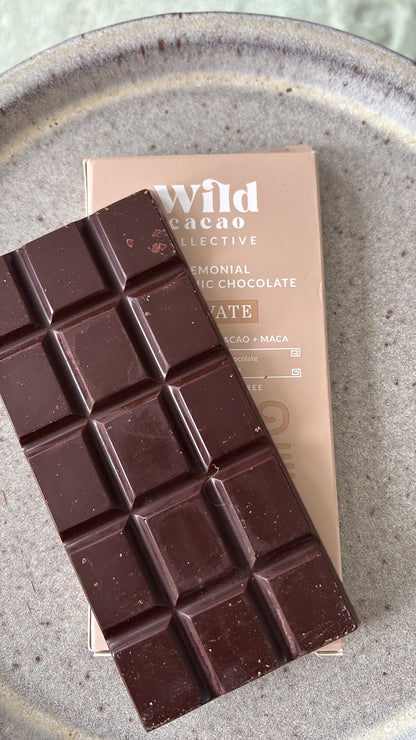 NEW: Elevate Adaptogenic Ceremonial Chocolate Bar, 50 gr | Ceremonial Cacao Bar