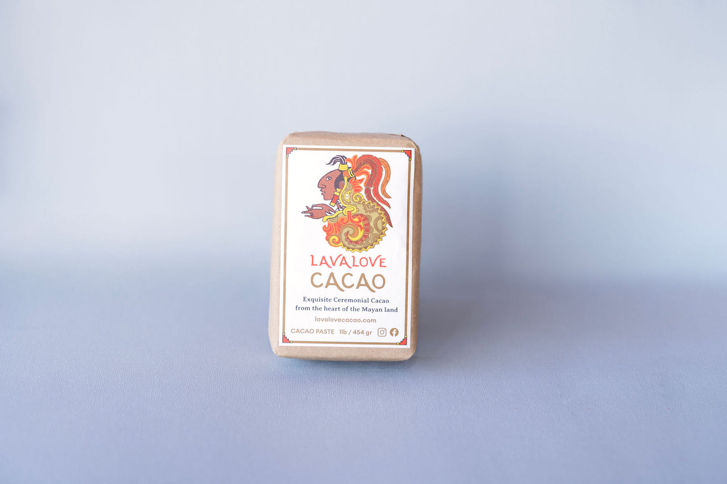 100% Ceremoniell Kakao / Ceremoniële Cacao, Lava Love – Blok 454 gr