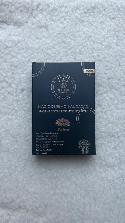 NEW: Ceremonial Cacao Paste with Saffron - 400 gr